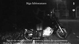 Casada Flashes on Street While Cuckold Voyeur Films Naughty Upskirt Thrills