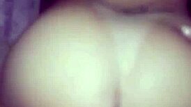 Amateur couple fucking at home after the party 😏