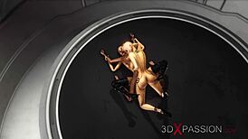 Hey, wanna know the secrets of Area 51 with 3D dickgirl androids banging a hot ebony?