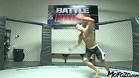 Mofozo com model with gigantic tits gets slammed by monster cock.