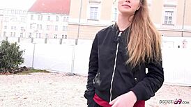 German Scout: Blonde 18-Year-Old Olivia Sparkle Picked Up for Rough Fuck