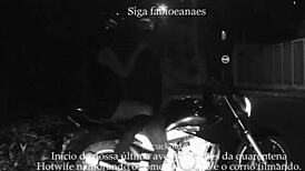 Casada Flashes on Street While Cuckold Voyeur Films Naughty Upskirt Thrills