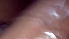 My Interracial Girlfriend Riding Big Black Cock to Creampie