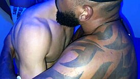 Brazilian Soldier Drills Hard in Steamy Gay Sauna