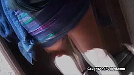 the neighbor milf with big tits sucks in this pov scene.