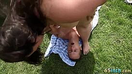 Big beauty dominates with intense face sitting pussy eating