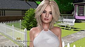 Helping the hot redhead president in Being a DIK? Let's see what happens next.