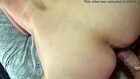 Wow, she takes it in her asshole and swallows every drop!