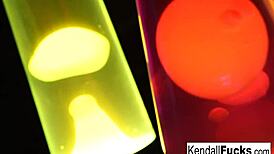 Kendall Karson plays with amazing tits. Her tight wet pussy gets attention.