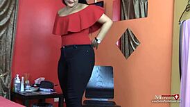 Joleen in a sexy porn casting interview