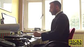 Glam Submissive In Pantyhose Gets Deepthroat And Pounded.