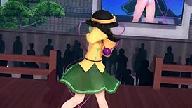 Feeling The Intense Emotions In Kokoro's Revenge As Lesbians Squirt And Play With Small Tits In This MMD Animation