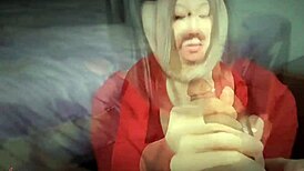 Asian Shemale Couple Performs Deepthroat Blowjob in Homemade Video