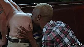 Hey, Check Out Interracial Gay Anal In Restaurant After Work! 🍆💥