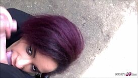 Rothaariges latina teen 18+ draussen beim treffen über scout69 direkt gefickt mit big cock