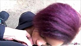 Rothaariges latina teen 18+ draussen beim treffen über scout69 direkt gefickt mit big cock