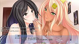 akumeru family - harem route part 1 - step-mother and step-daughter blowjob