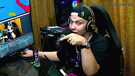 She Pulled Out Her Husband's Cock During The Podcast And Sucked It Deep, Leaving The Presenter Speechless.