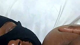 Big Tits Ebony Masturbates