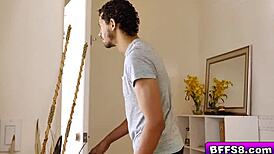 Girls spread tight pussies for costume judge penetration