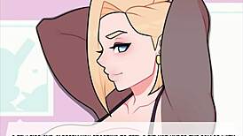Foxicube Games Android 18 porn parody is wild!