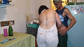 Nicole Visits Myke Brazil for Tasty Kitchen and Pussy Dessert in Anal Fun!