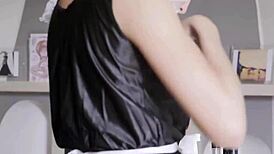 Thieving Maid Submissively Masturbates On Camera For Domination