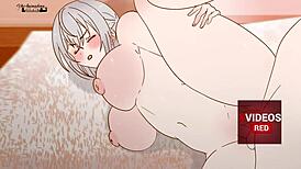 alya sucks every drop from speed condom in russian hentai parody cartoon