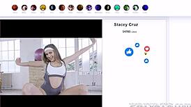 Fit babe Stacy Cruz bends over for doggystyle cumshot