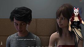 Golden boy 18 in hentai cosplay with big tits and old not-son getting sexy! 😍