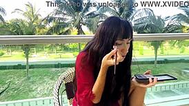 Sexy Brunette Unlocks Flawless Face Secrets!