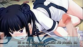 majikoi schoolgirl handjob in hentai anime