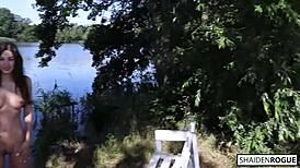 Risky Outdoor Sex And Cum Swallow Nervous First Time - Shaiden Rogue