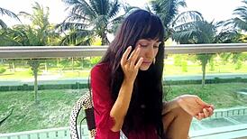 Sexy Brunette Unlocks Flawless Face Secrets!