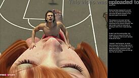 big apple says small gesture for sex in 3d cartoon episode 27