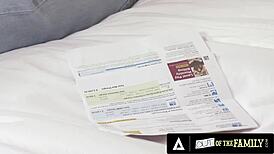 Stepmom Cassie gets tight ass fucked by stepson.