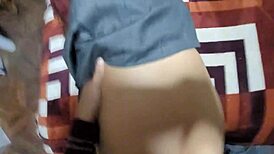 couldn’t resist, banged my mexican classmate without condom, homemade vid!