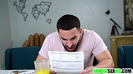 Step Son Fucking Golddigger Step Mom and Sister, Wow!