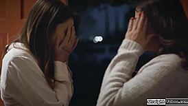 my stepaunt’s hitting on me, should i let her taste my wet pussy or nah?