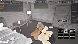 Riding big black cock in roblox porn 😏