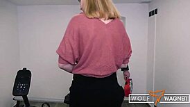 Lucy Heart screams during intense anal workout in French POV scene. Her asshole takes it hard.