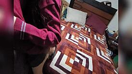 couldn’t resist, banged my mexican classmate without condom, homemade vid!