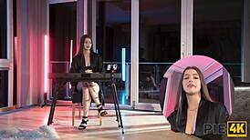 Czech teen with shaved pussy gets creampie