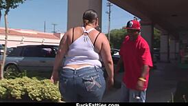 Fuckfatties - Sexy White BBW Devours Big Black Cock in Hardcore Session