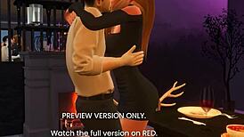 Intense Dinner Date Turns Naughty In 3D Hentai Preview