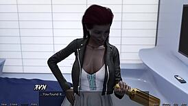 Stranded in space with married black milf