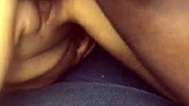 Amateur couple explores muff diving with dildo