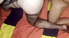 My slutty wife in a wild 3some with hairy lesbians! How does she handle this hardcore homemade orgy?