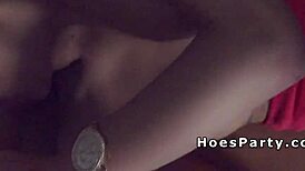 Redhead Teen and Euro Blonde Get Group Banged at Party