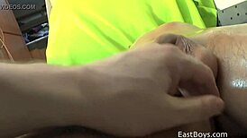 Sexy boy asks, 'Want an erotic massage?' Pierre gives POV big cock action